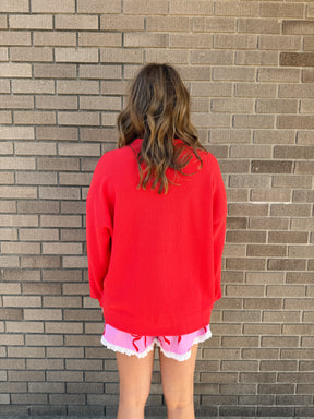 Cloudy Knit Jolly Graphic Top