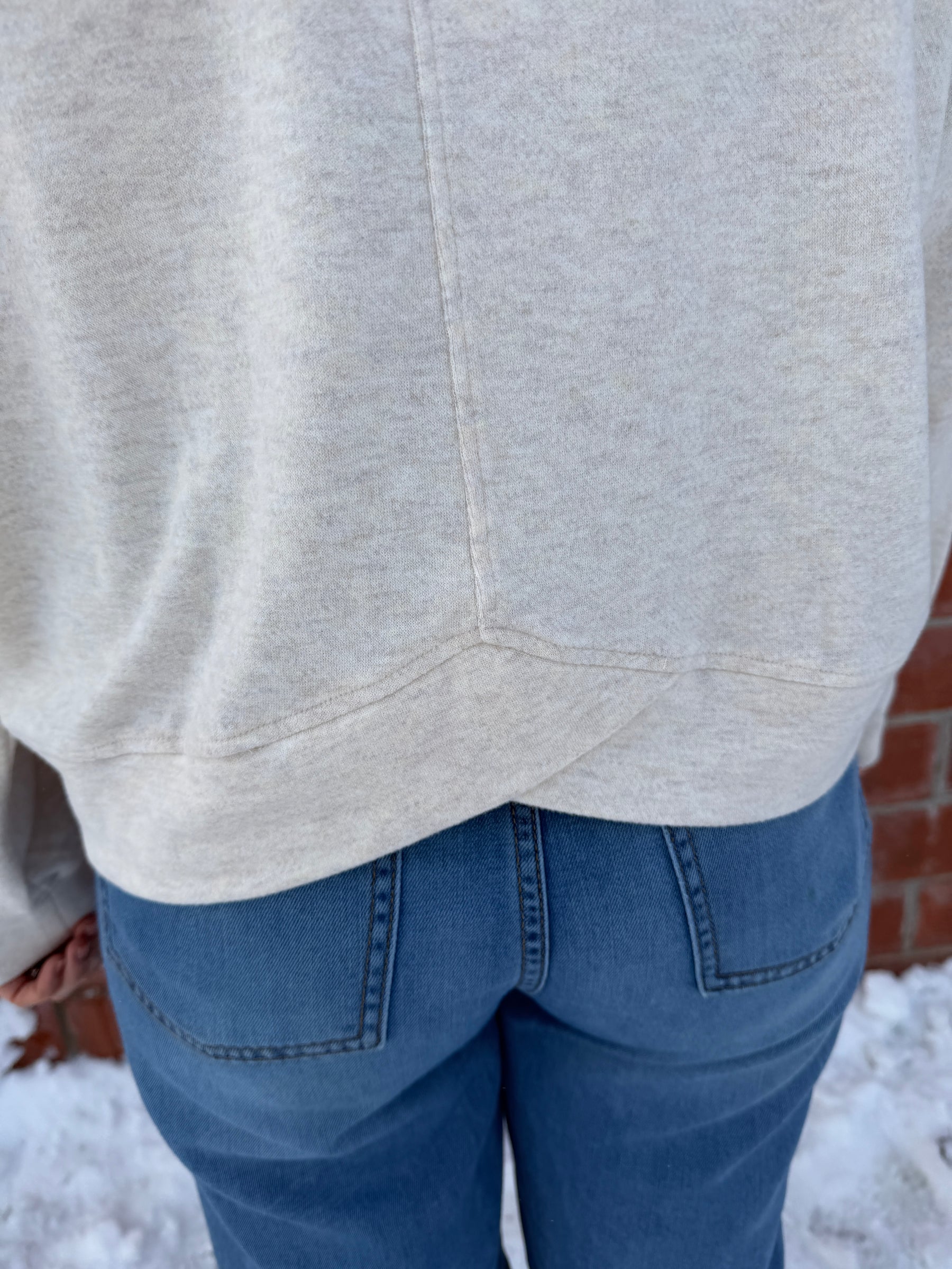 Janie Top - Heather Oatmeal