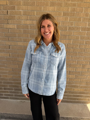 Pippin Jacket - Denim Plaid