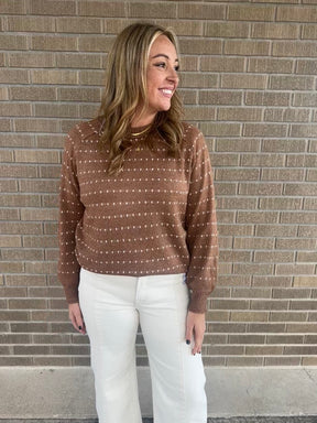 Call Me Maybe Camel Sweater
