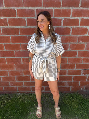 Chic Stripe Romper
