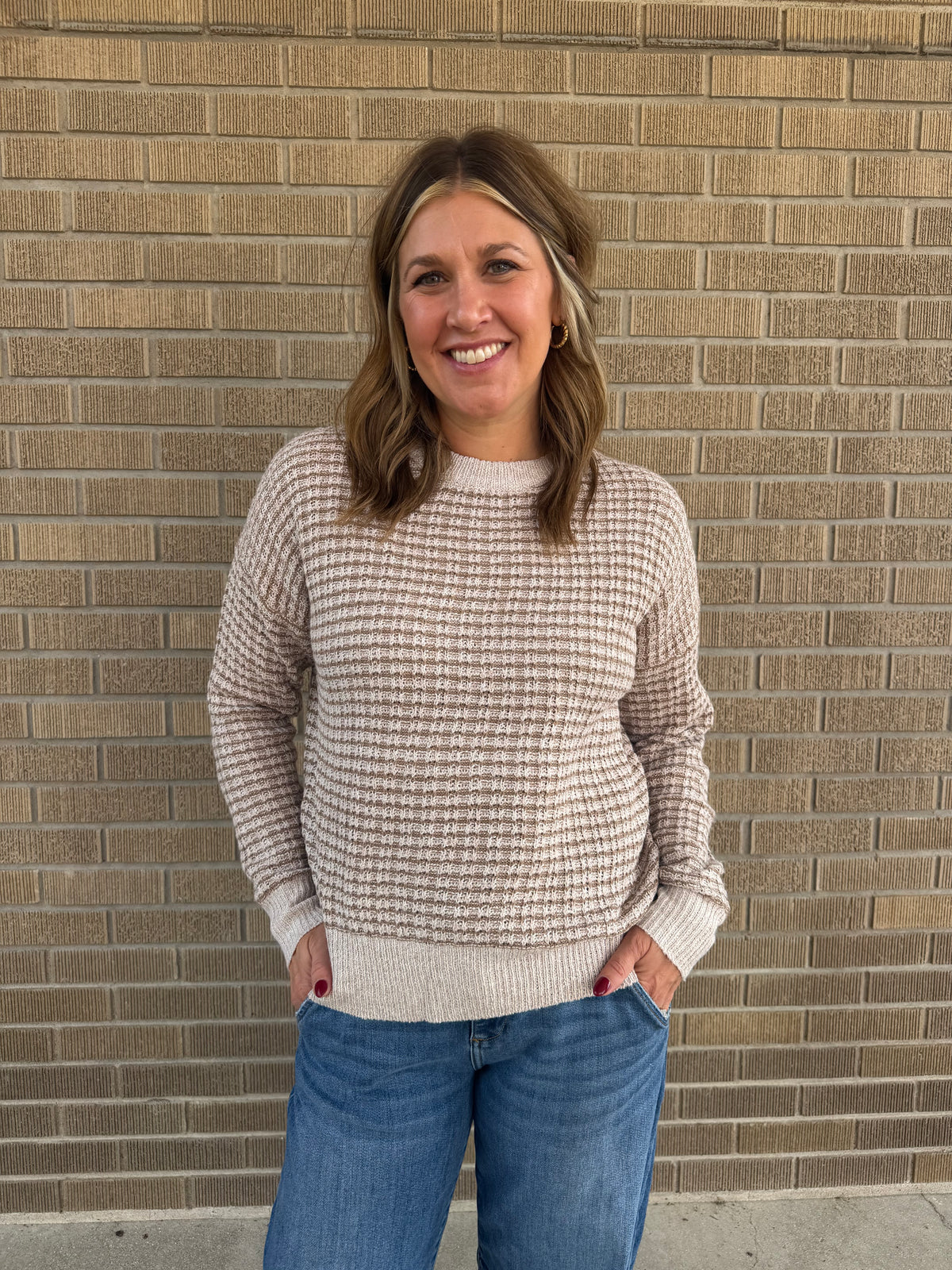 Oat Milk and Carmel Sweater