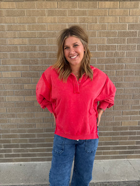 FP Inspired Pullover - Red