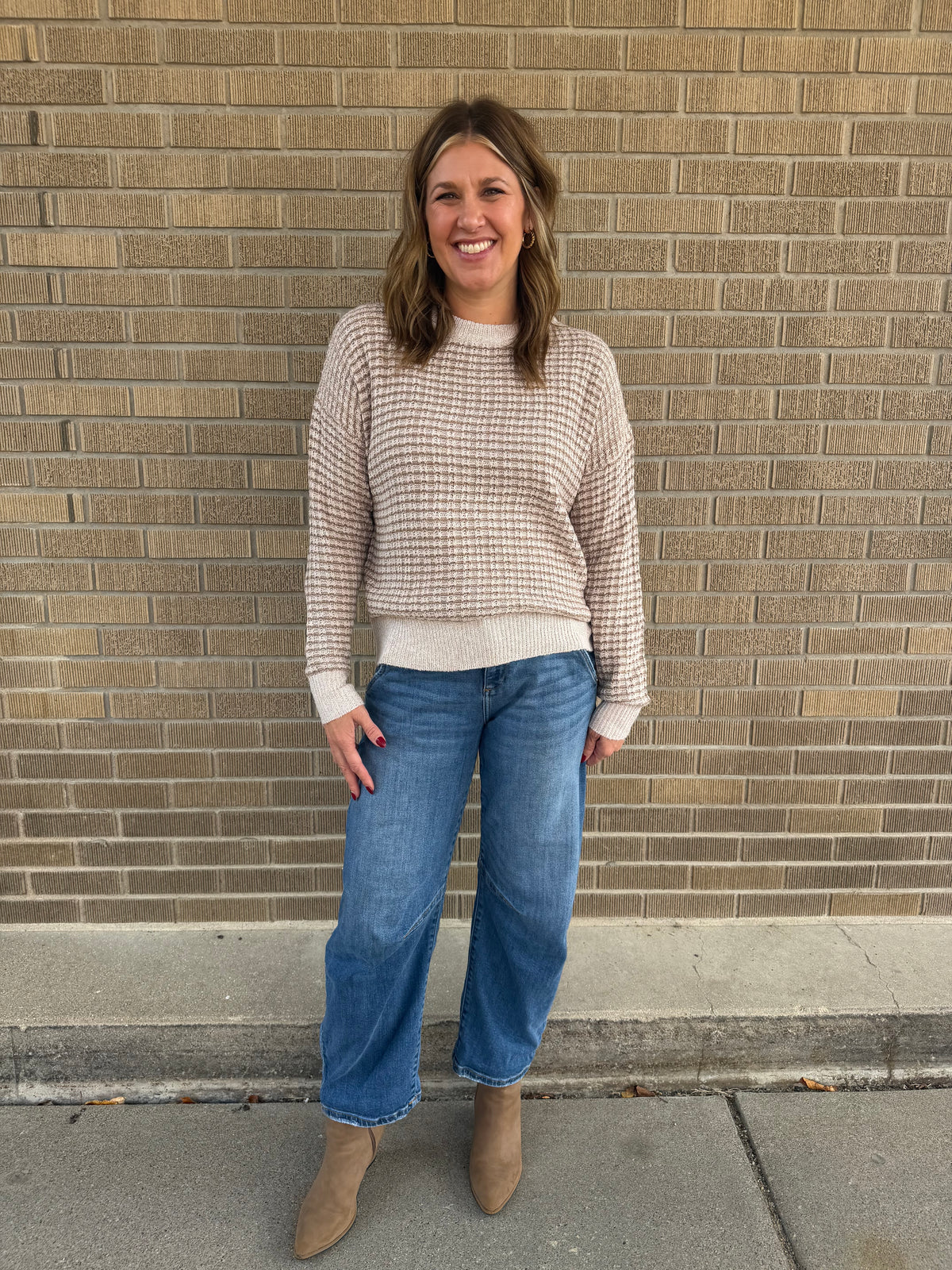 Oat Milk and Carmel Sweater
