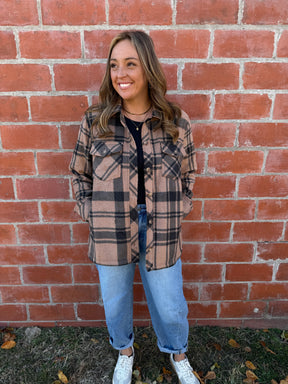 Sante Fe Jacket - Pecan Black Plaid