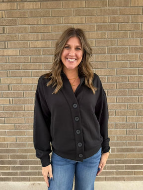 Black Modal Cardigan