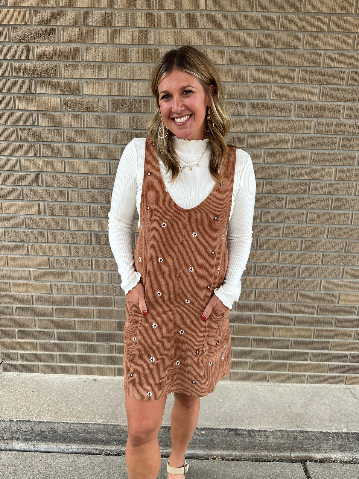 Floral Corduroy Jumper