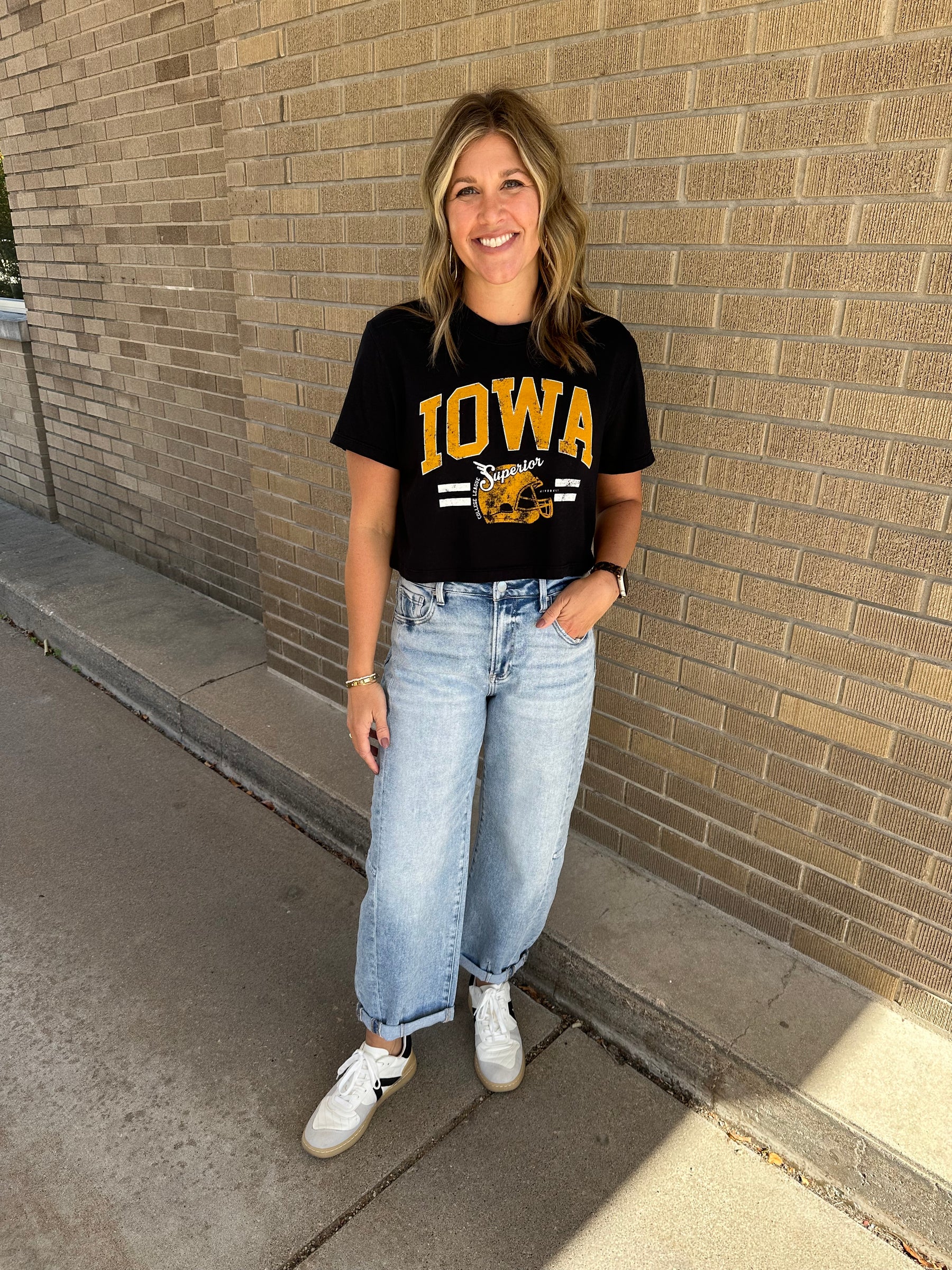 Black Iowa Tee