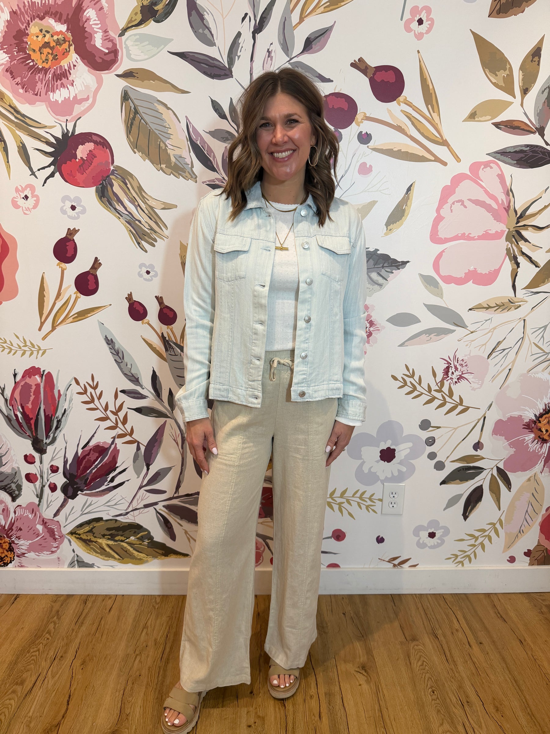 Jackie Jacket - Mia Pinstripe