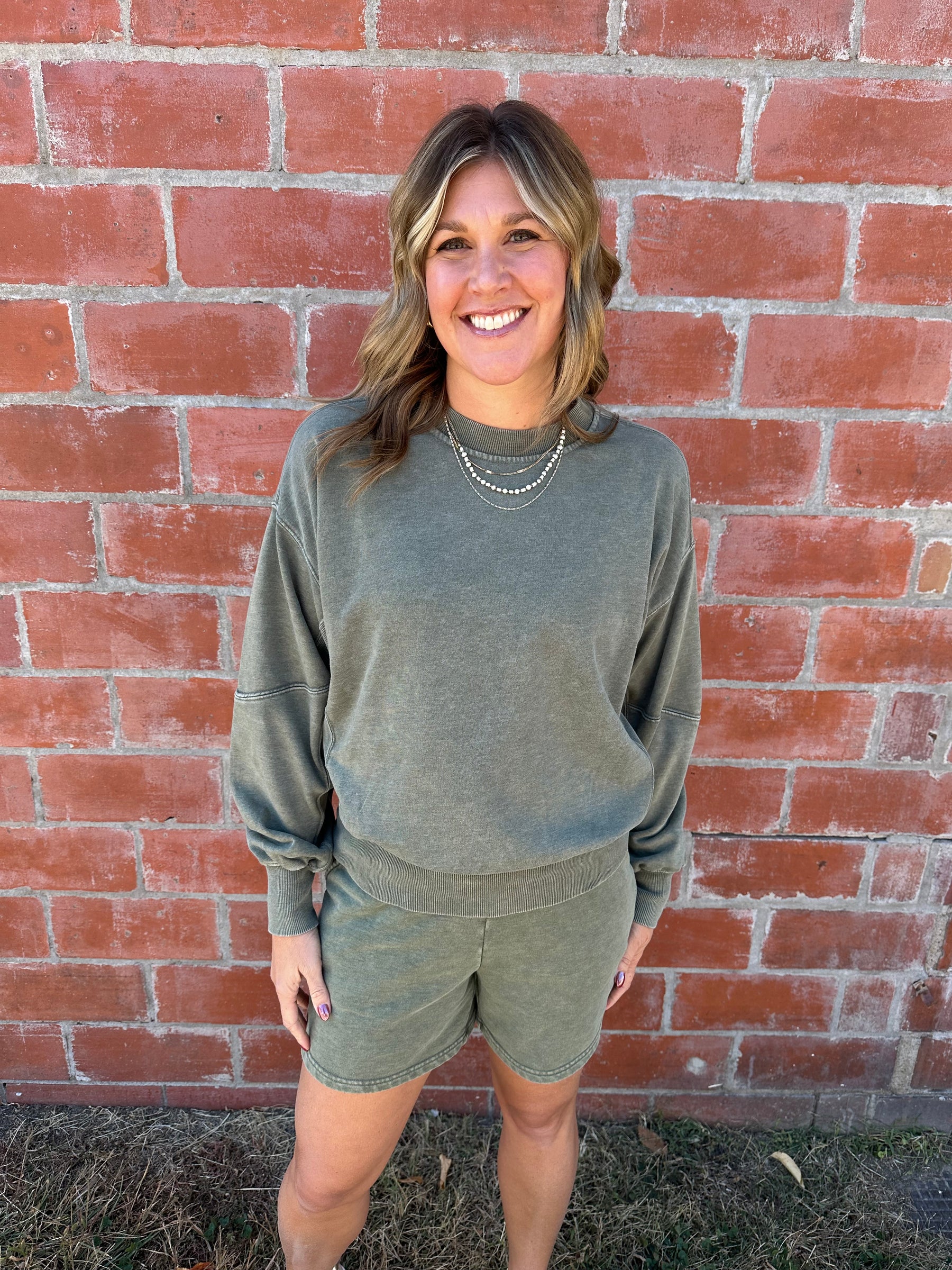 French Terry Top - Olive