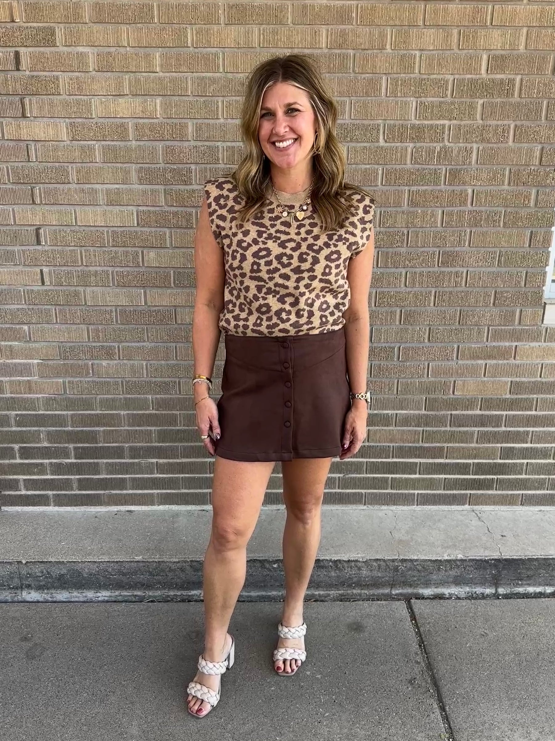 Leopard Sweater Top