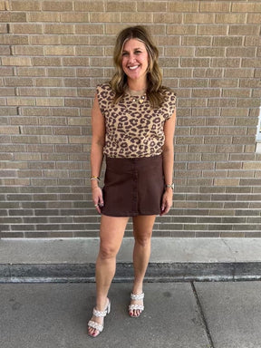 Leopard Sweater Top