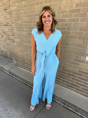 Dusty Blue Jumpsuit