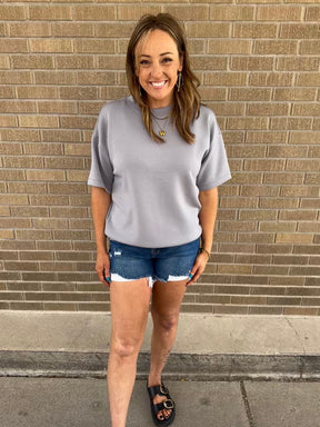Buttery Soft Modal Tee - Grey