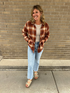 Barry Shirt - Ginger Spice Plaid