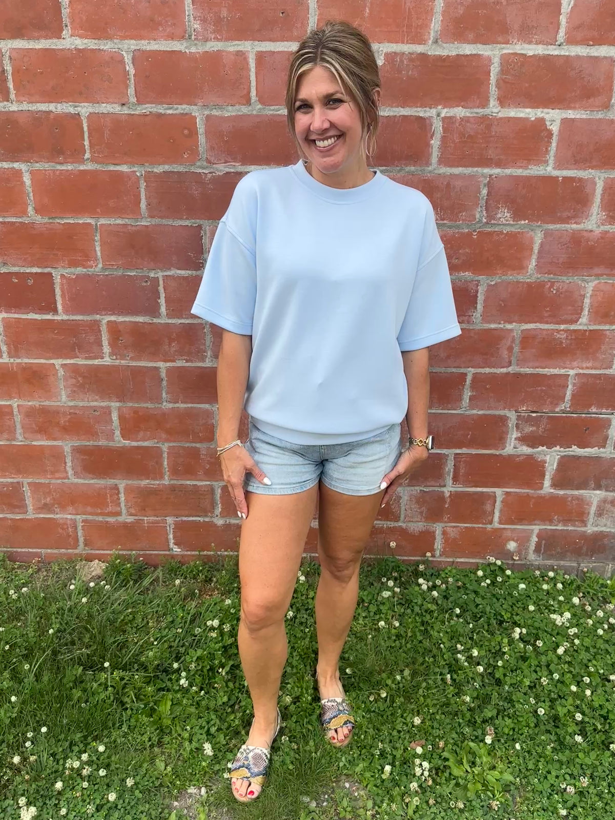 Buttery Soft Modal Tee - Baby Blue