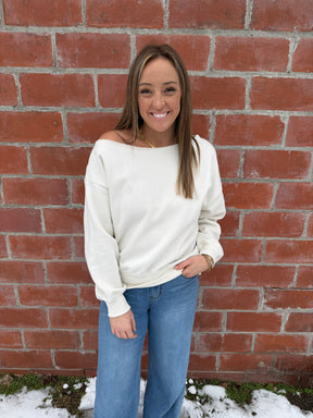 Off The Shoulder Cream Top