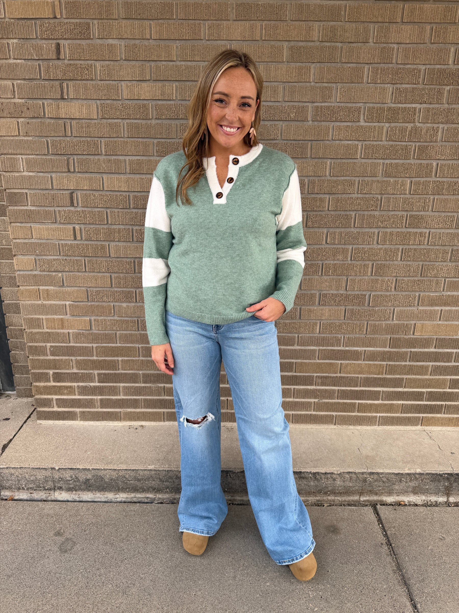 Sage Henley Sweater