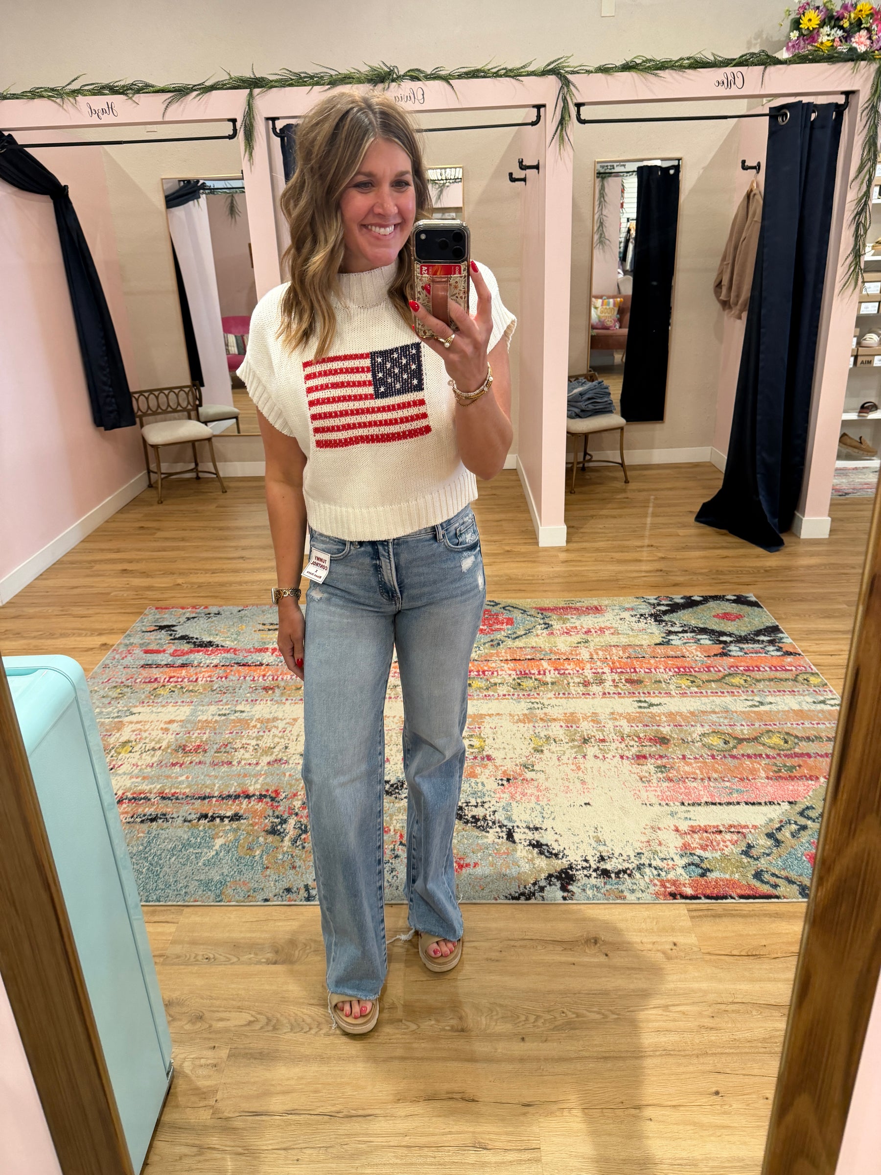 American Flag Sweater