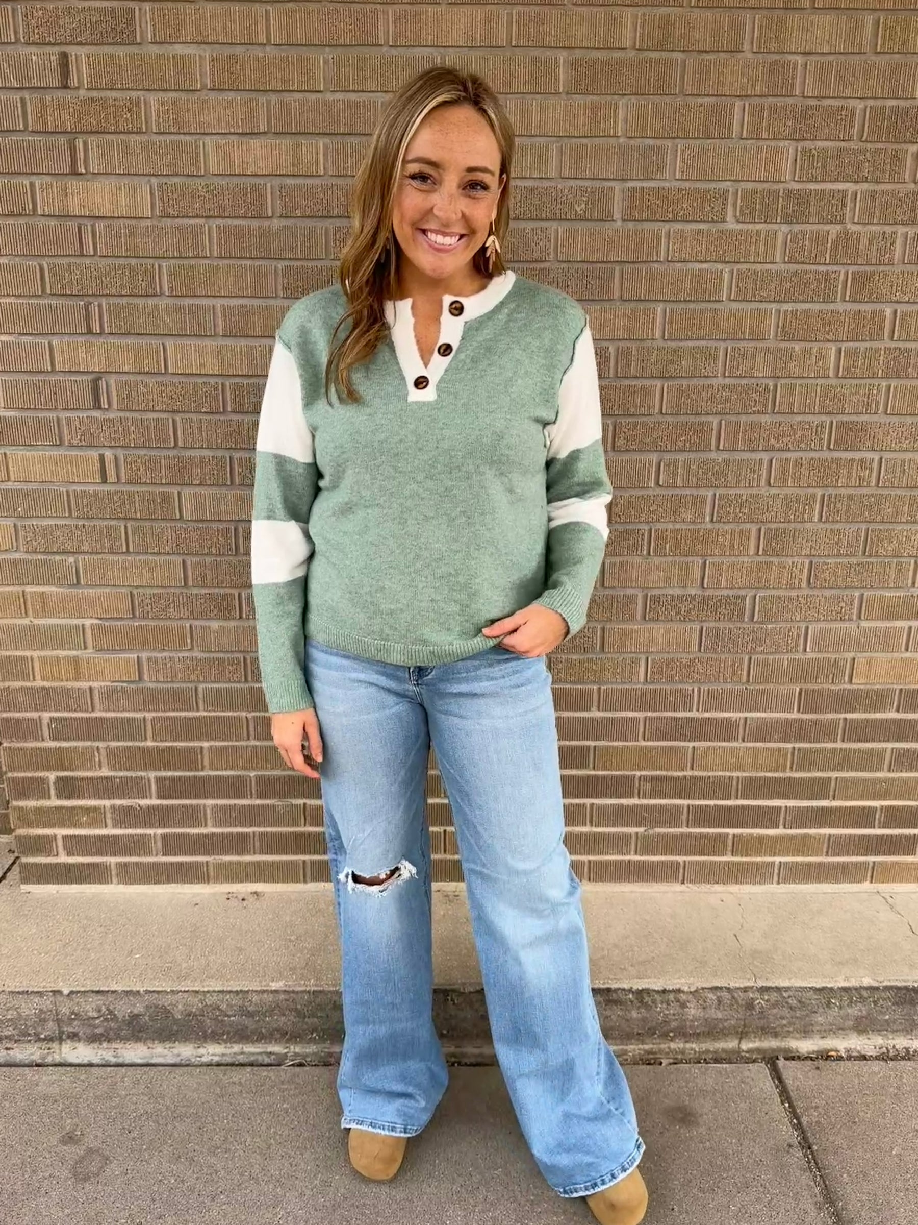 Sage Henley Sweater