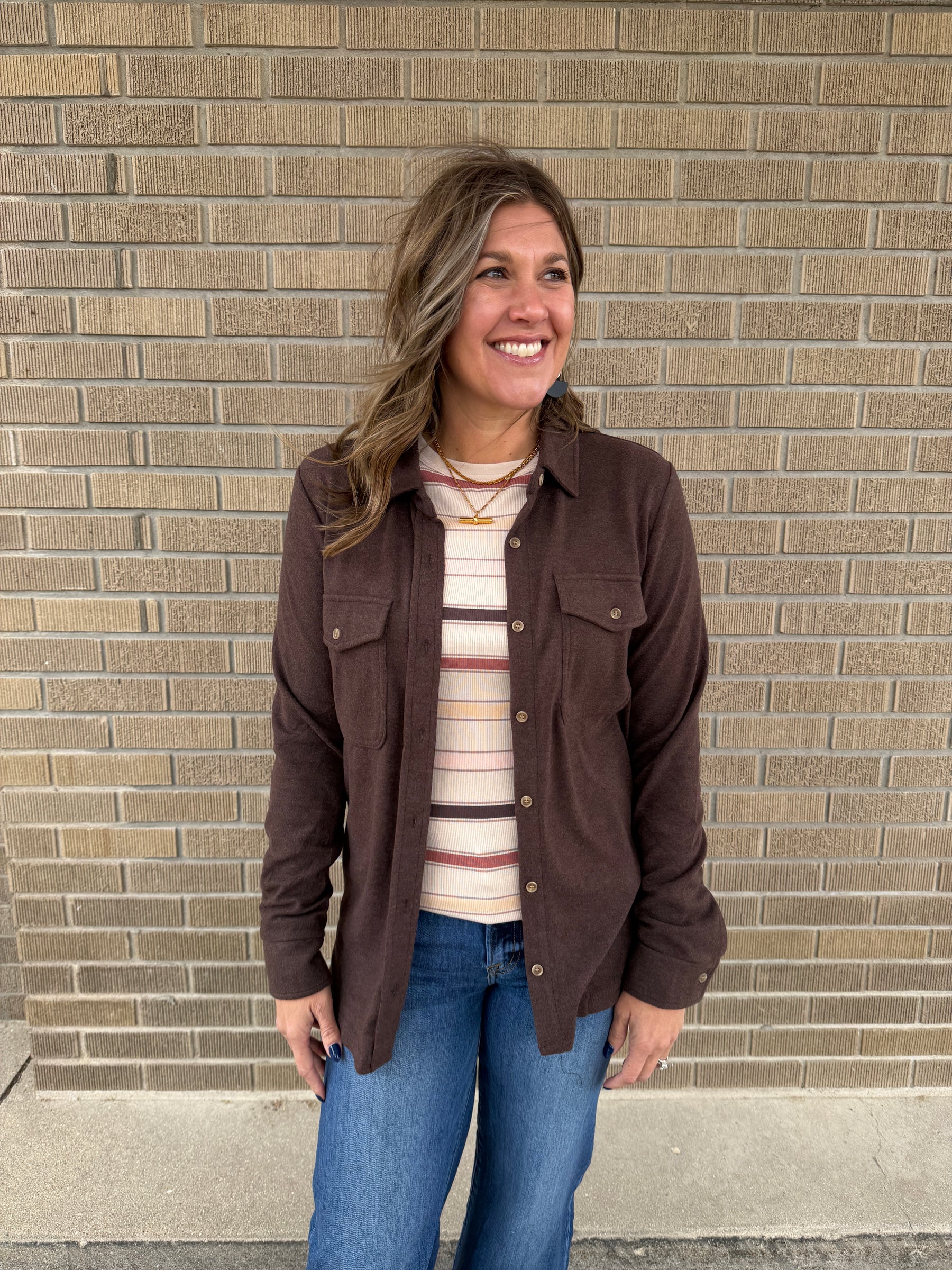 Stacy Top - Autumn Stripe