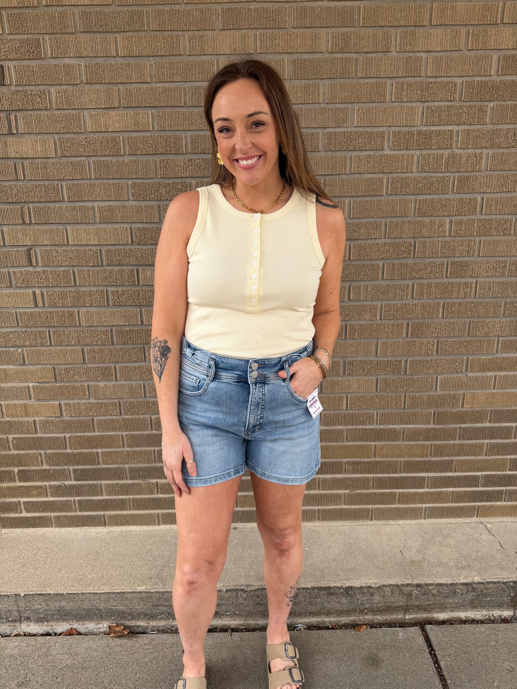 Elowen Tank - Buttercream