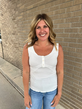 Just Fab White Tank