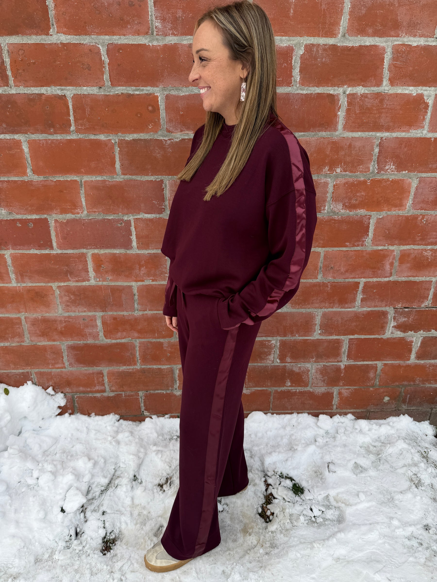 A Touch of Satin Bottoms - Dark Cherry