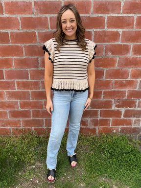 Stunning Stripe Knit Top