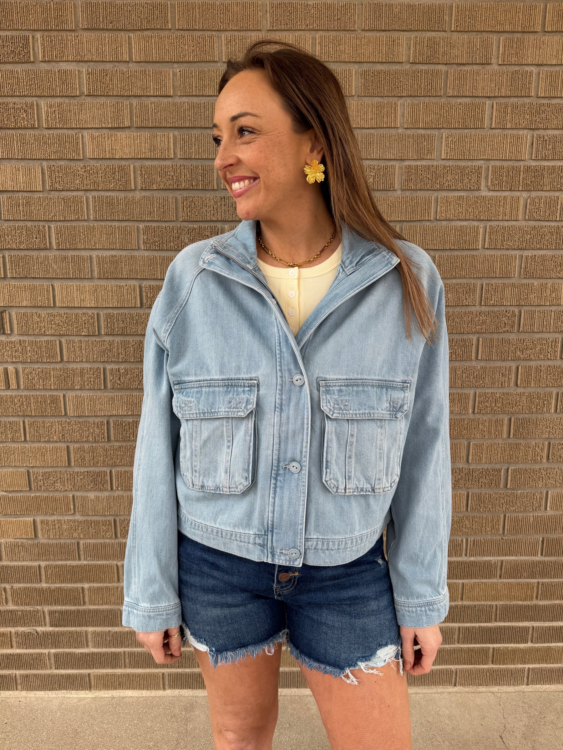 Light Denim Risen Jacket