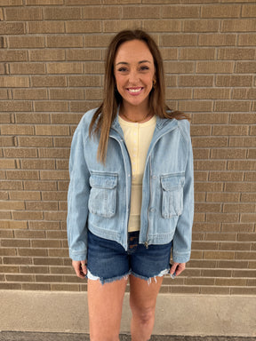 Light Denim Risen Jacket