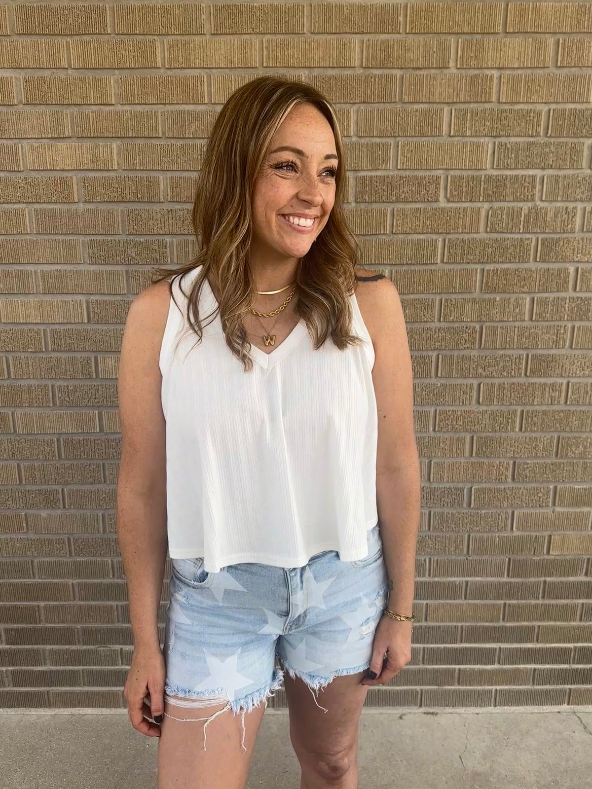 Easy Peasy White Tank