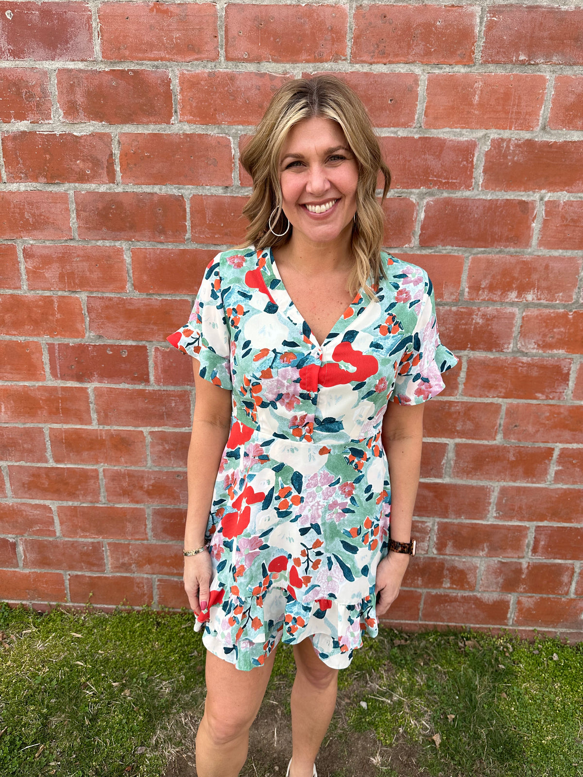 Spring In My Step Floral Dress
