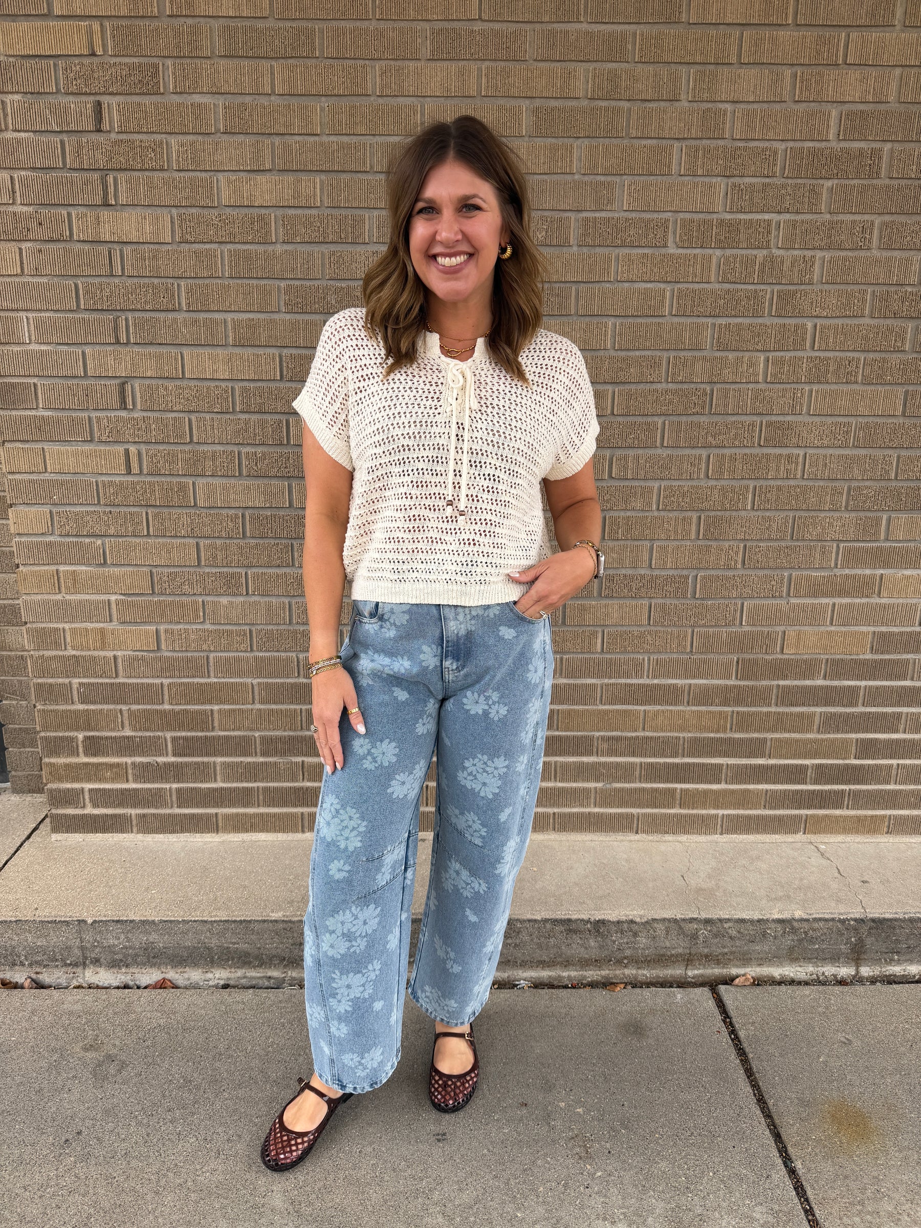 Cutest Cream Crochet Top