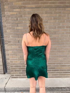 Festive in Emerald Dress