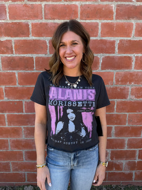 Alanis Morisette Graphic Crop Tee