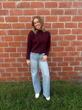 Oxblood Cardi
