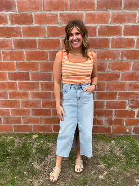 Stripe Orange Tank