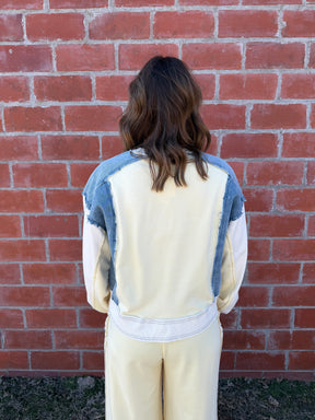 Lemon Cream & Blue Dreams Top