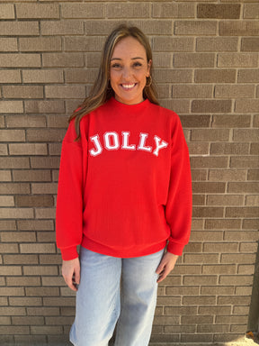 Cloudy Knit Jolly Graphic Top