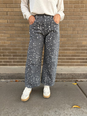 Speckle Barrel Jeans