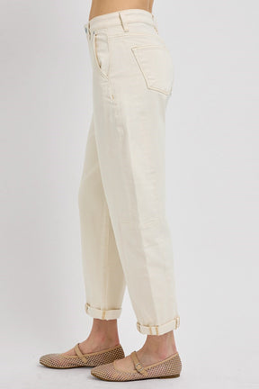 Ivory Barrel Jeans