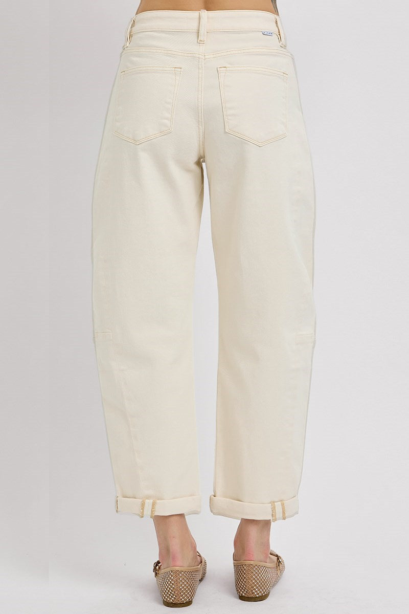 Ivory Barrel Jeans
