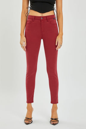 Red, Red Wine Skinny Jeans
