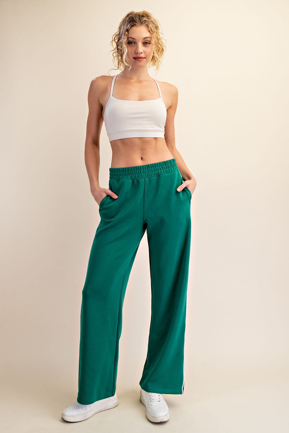 Chill Girl Modal Pants - Emerald