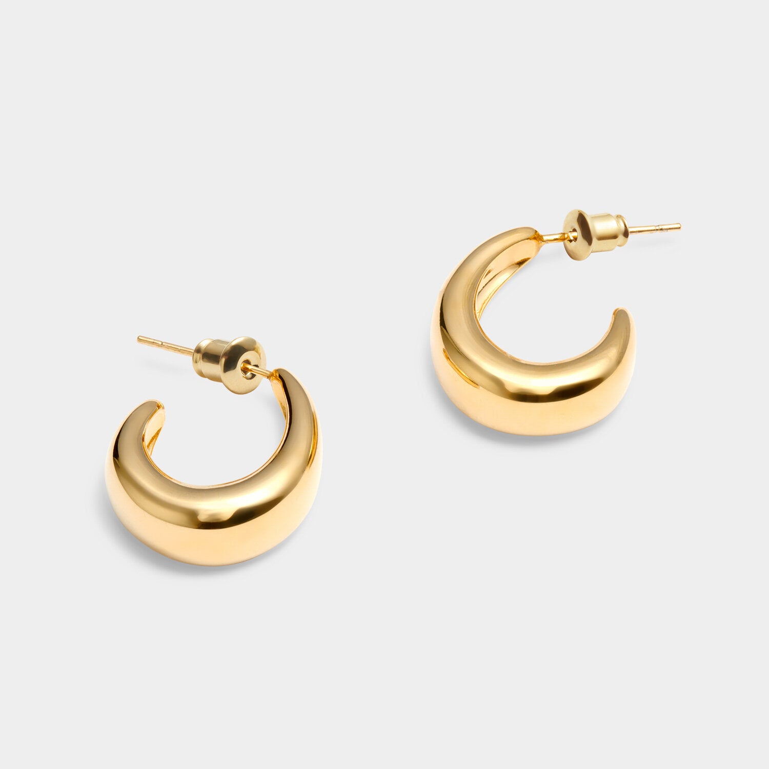 With Love Signet Hoop Earrings