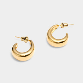 With Love Signet Hoop Earrings