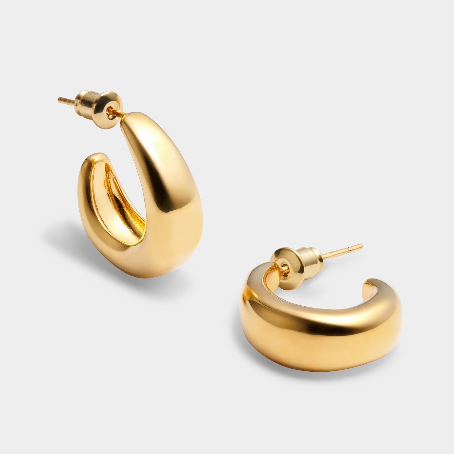 With Love Signet Hoop Earrings