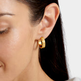 Optimism Amulet Hoop Earrings