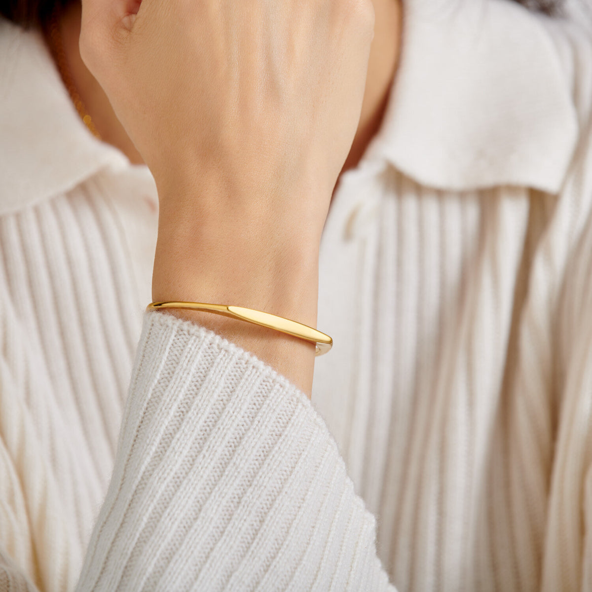 Signet Bangle Bracelet